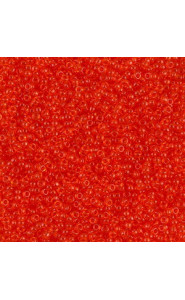 Miyuki rocailles Perlen 15/0 - Transparent tangerine 15-139